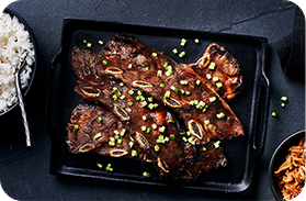 Black tea and five-spice grilled beef short ribs