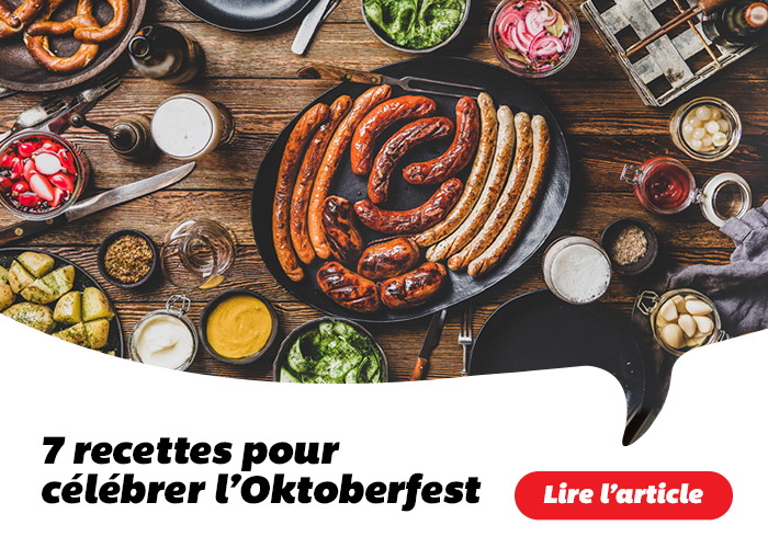 7 recettes pour célébrer l'Oktoberfest - Lire l'article