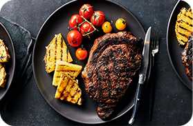 Hawaiian-style ribeye steak