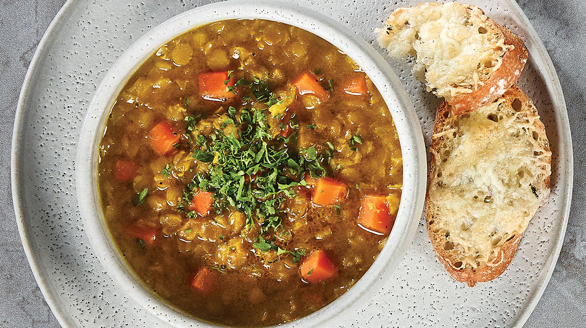 Easy red lentil soup