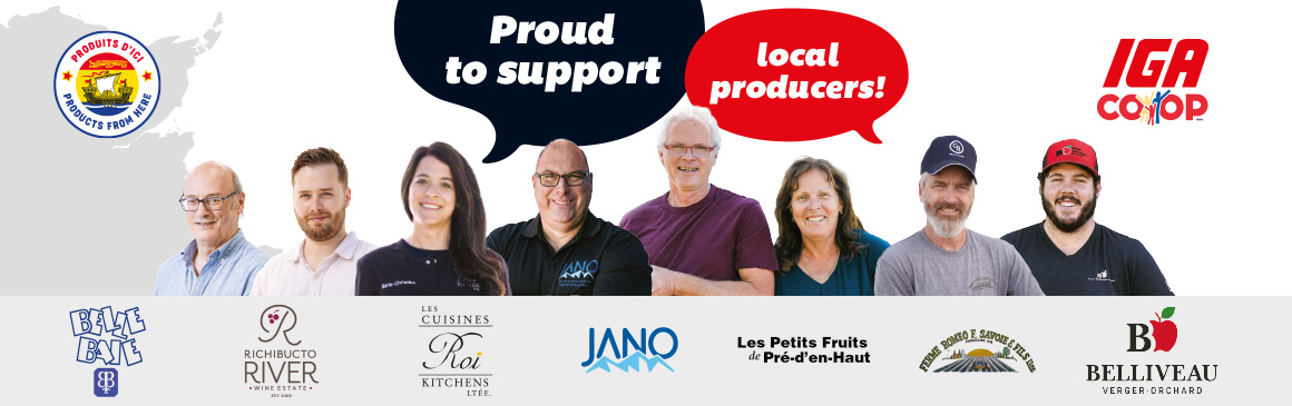 IGA co-ops are proud to support local producers!