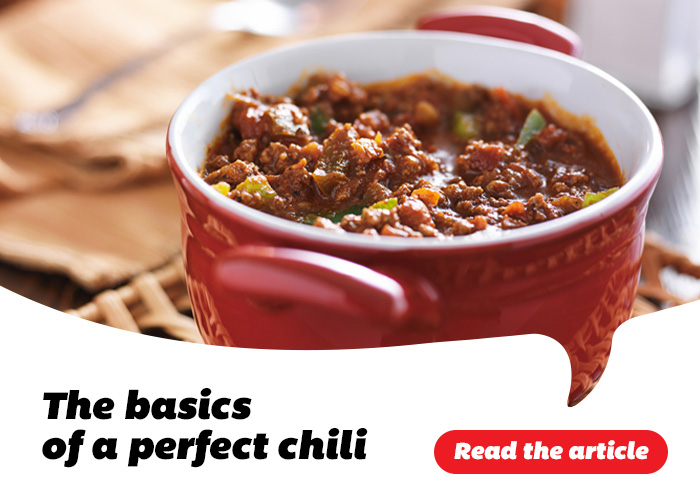 The basics of a perfect chili - Read the article