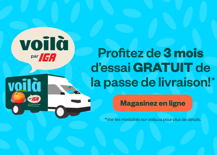 Voilà par IGA, Votre épicerie livrée - Magasinez en ligne