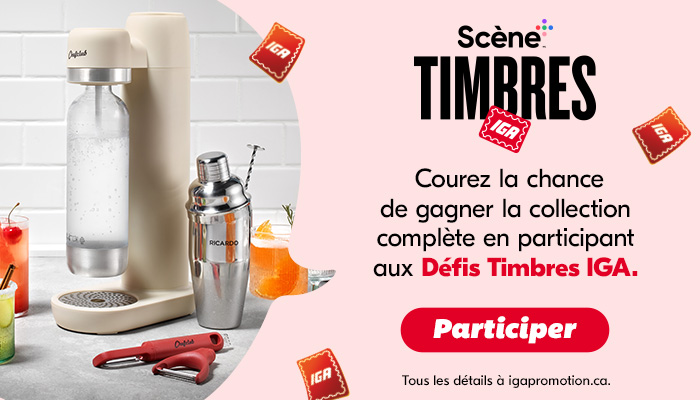 Courez la chance de gagner la collection complète en participant aux Defis Timbres IGA. - Participer