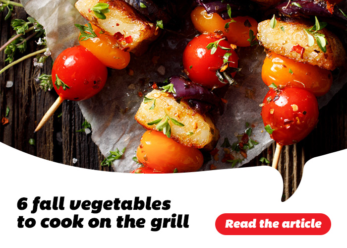 6 fall vegetables to cook on the grill - Read the article