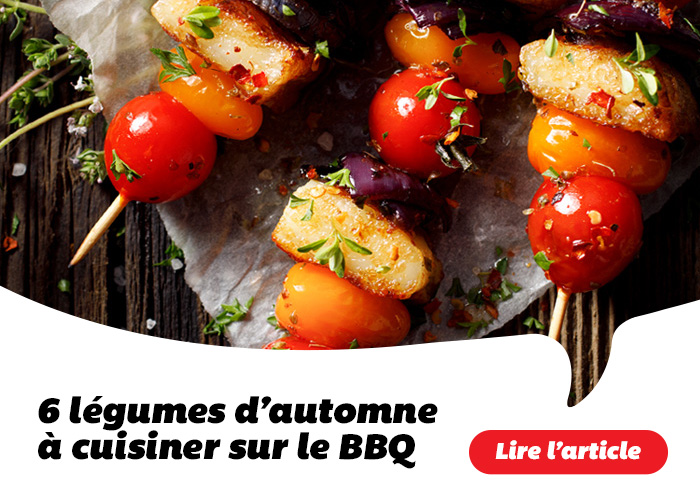 6 légumes d'automne à cuisiner sur le BBQ - Lire l'article