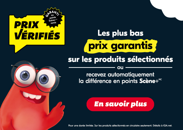 PRIX VÉRIFIÉS