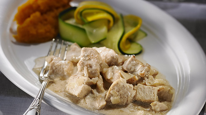 Turkey and Maple Fricassee