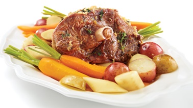 Leg of lamb with thyme and ginger