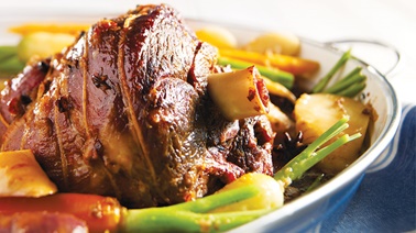 Maple leg of Lamb