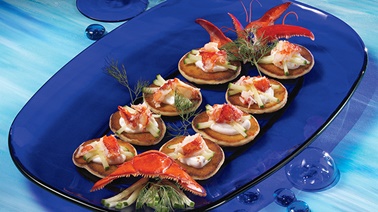 Lobster blini