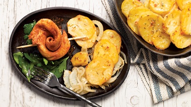 Aiglefin et tian de pommes de terre et de fenouil de Josée di Stasio