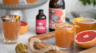 IPA Beer with Grapefruit Syrup by Monsieur Cocktail