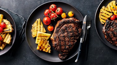 Hawaiian-style ribeye steak