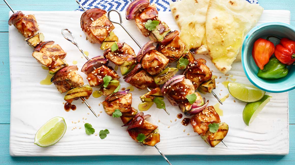 Mexican-style chicken brochettes