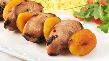 Quail Breast and Apricot Skewers