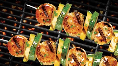 Scallop brochettes