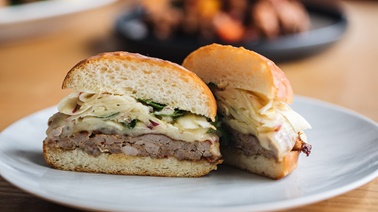 Italian Sausage Burgers with Fennel Salad