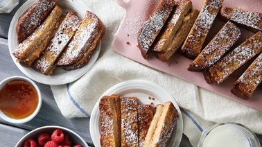 Peanut Butter-and-Banana French Toast Sticks