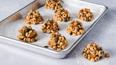Apricot, Pea Butter & Chia Seed Cereal Bites