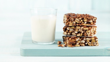 Chocolate puffed cereal bars from Alexandra Diaz and Geneviève O'Gleman