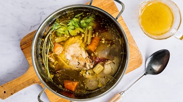 Homemade Chicken and Vegetable Broth