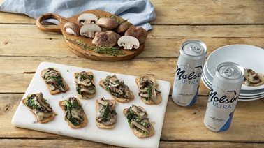 Mushroom Spinach Canapés