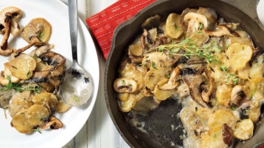 Potato-mushroom casserole