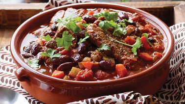 Slow cooker pork short rib chili 