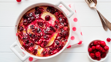 Clafoutis crémeux à l'érable 