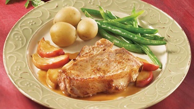 Veal Cutlets with Apples and Marsala Sauce