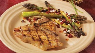 Greek-style veals chops