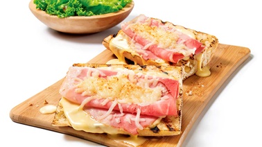 Croque-monsieur au jambon et à la crème OKA