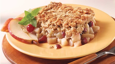 Pear and Cranberry Crisp