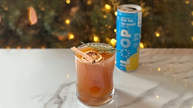sparkled iced tea cocktail