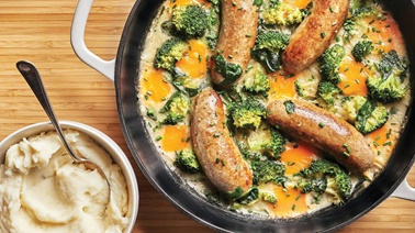 Sausage, Broccoli and Cheddar Casserole