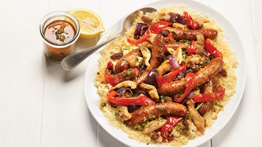 Merguez and chicken couscous from Josée di Stasio