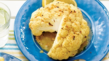 Barbecued cauliflower