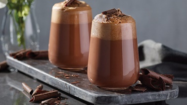 Dark chocolate and espresso cocktail