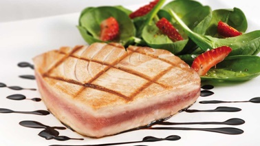 Tuna Steak with caramelized balsamic vinegar, Tuna