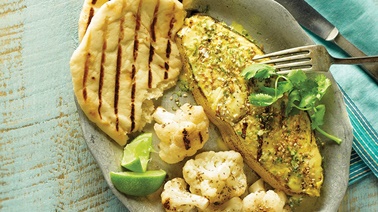 Halibut steaks with lime from Christian Bégin