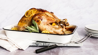 Lemon, honey and rosemary turkey