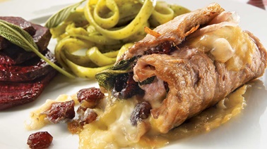 Veal cutlets with prosciutto