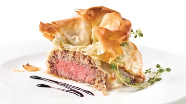 Filet mignon de boeuf Wellington repensé