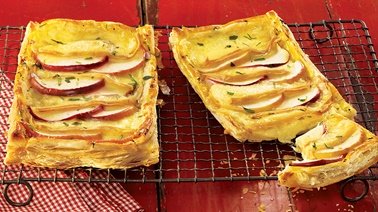 Apple and Oka puff pastry