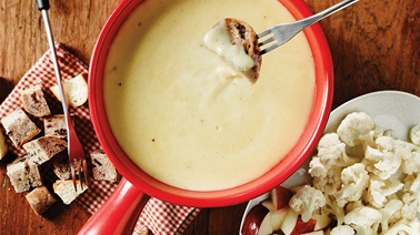 Swiss cheese fondue from Josée di Stasio