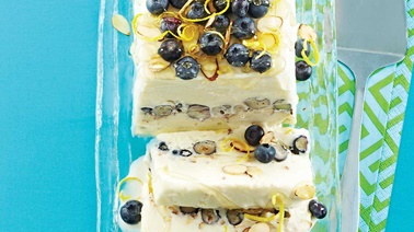 Greek frozen yogurt cake