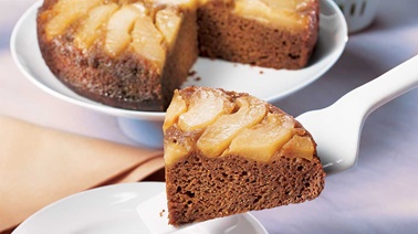 Upside-Down Pear Spice Cake