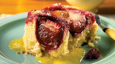 Soft plum cake