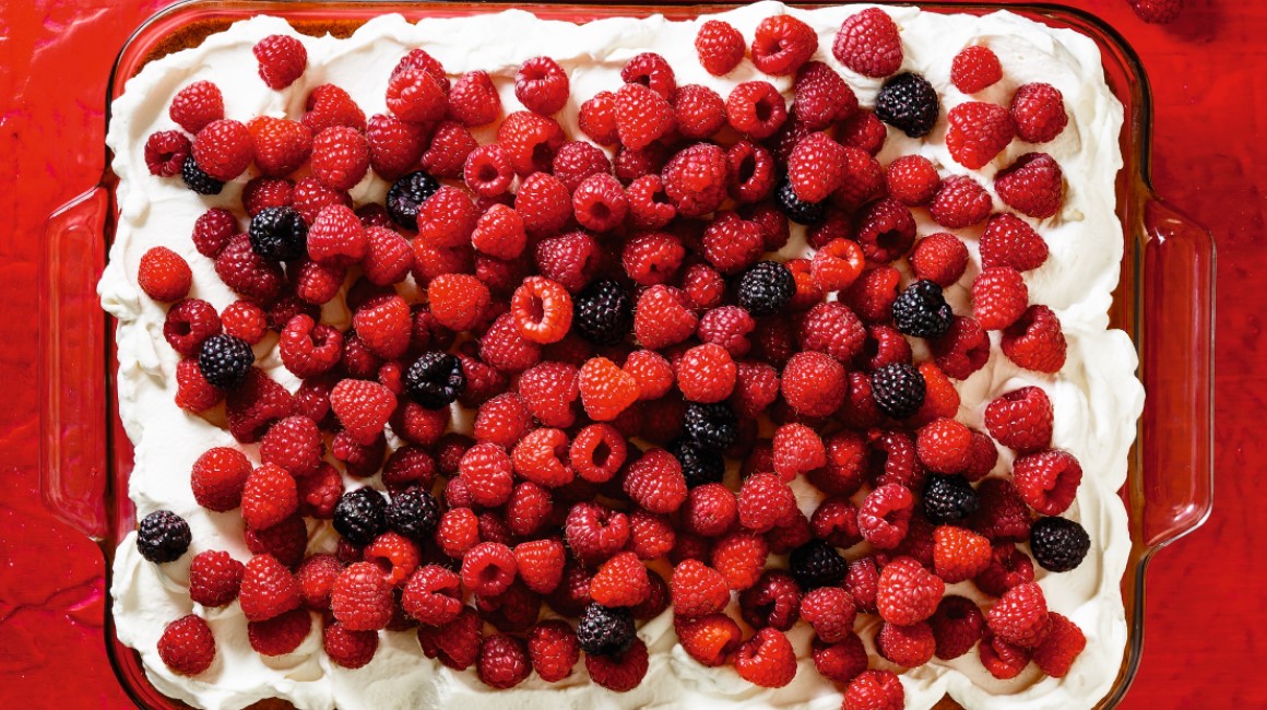 Tres Leche Raspberry Cake